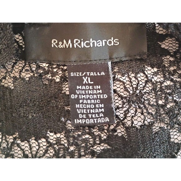 Black Lace Sequin Bolero Crop Jacket Size XL Wedding Special Event Classic Shrug - Picture 11 of 16